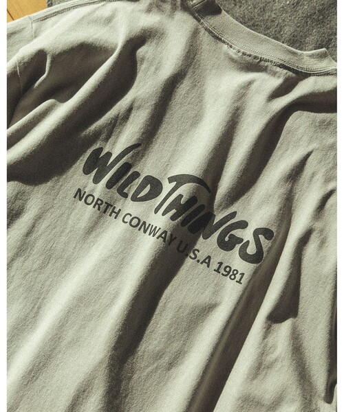 WILD THINGS(ワイルドシングス)の「【別注】WILD THINGS / LOGO T-SHIRT(Tシャツ/カットソー・メンズ・ホワイト/ブラック/ライトグレー・S/M/L/XL)」の4枚目の写真