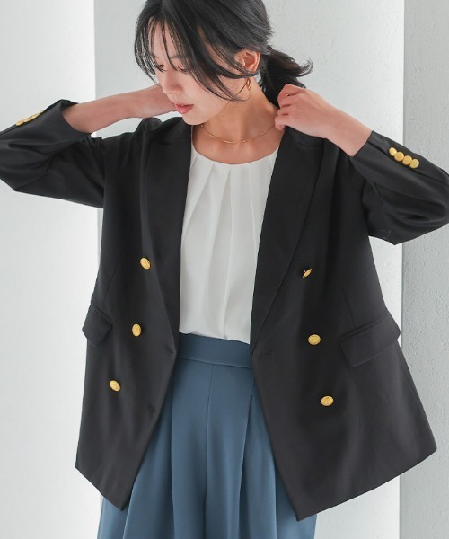 aquagarage（アクアガレージ）の「フロントタックシフォンブラウス（シャツ/ブラウス・レディース・ライトピンク/ブラック/アイボリー/ライトブルー/オフホワイト/モカ/ネイビー/ピンク/ライトグレー・M/L/LL/3L/S/4L）」の12枚目の写真