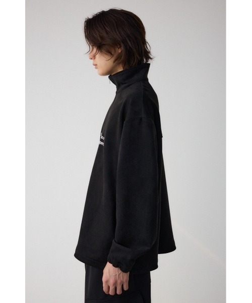 AZUL by moussy(アズールバイマウジー)の「フェイクスウェードハーフジッププルオーバー(スウェット・レディース・グレー/ブラック/ホワイト・MEDIUM/LARGE)」の11枚目の写真
