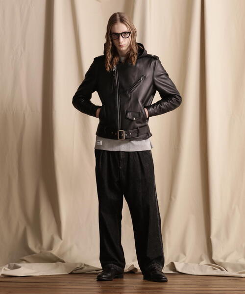 Schott/ショット/503HDT HOODED ONESTAR/フード ワンスターライダース