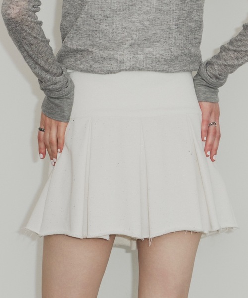 SHAGGIE(シャギー)の「ラメスウェットプリーツミニスカート(スカート・レディース・グレー/ブラック/ホワイト・FREE)」の19枚目の写真