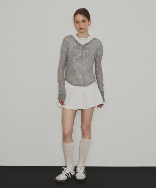 SHAGGIE(シャギー)の「ラメスウェットプリーツミニスカート(スカート・レディース・グレー/ブラック/ホワイト・FREE)」の21枚目の写真