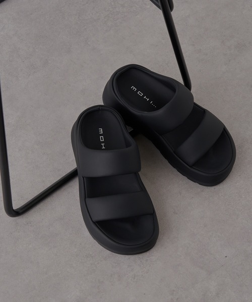 MOHI（モヒ）の「【MOHI】厚底サンダル GU3-23-038-PU（サンダル・レディース・ホワイト/シルバー/ブラック・38/36/37/39）」の22枚目の写真