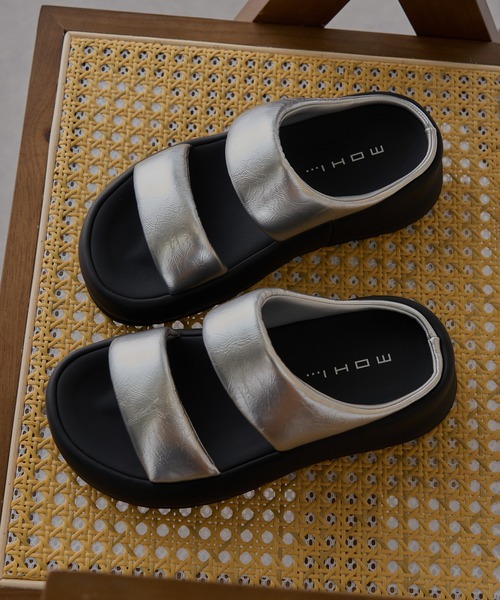 MOHI（モヒ）の「【MOHI】厚底サンダル GU3-23-038-PU（サンダル・レディース・ホワイト/シルバー/ブラック・38/36/37/39）」の13枚目の写真