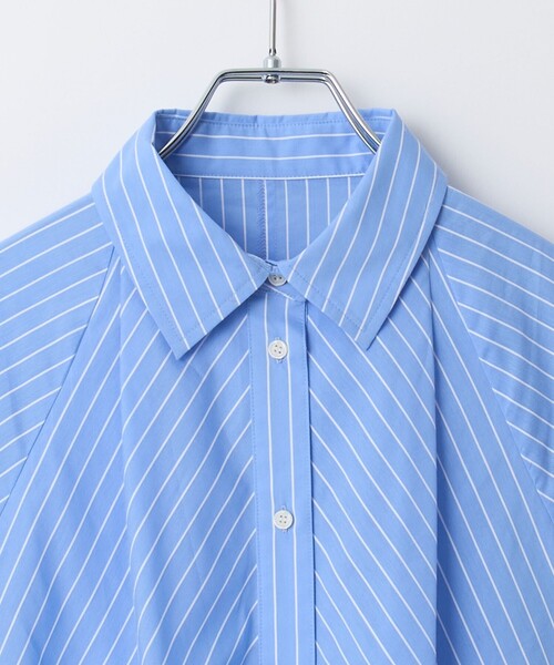 RONEL(ロネル)の「ストライプティアードブラウス(シャツ/ブラウス・レディース・モカ/ライトブルー・S/M/L)」の17枚目の写真