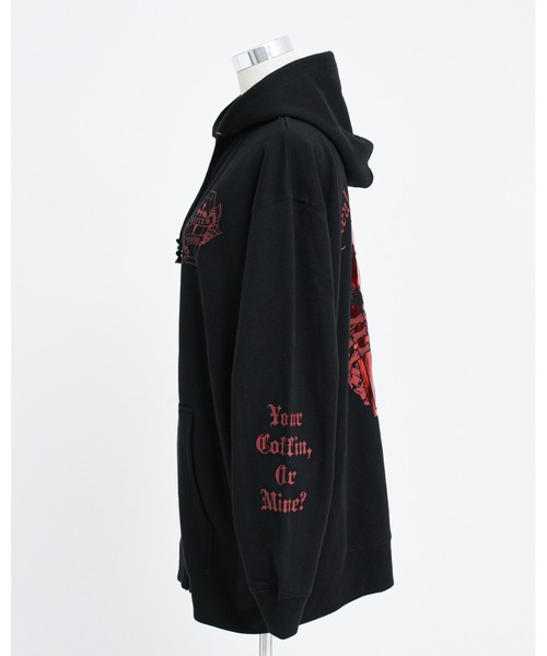 セール】『REFLEM/レフレム』ホログラムプリントZIPパーカー/ジップ