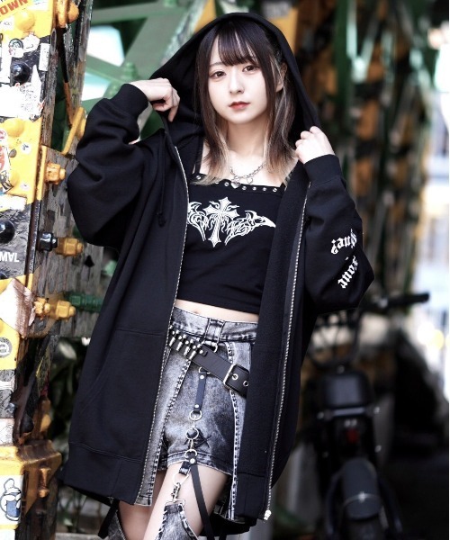 セール】『REFLEM/レフレム』ホログラムプリントZIPパーカー