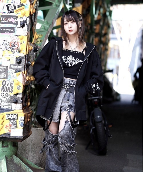 REFLEM レフレム ホログラムプリント ZIPパーカー ジップアップパーカー セール】『REFLEM/レフレム』ホログラムプリントZIPパーカー/ジップ