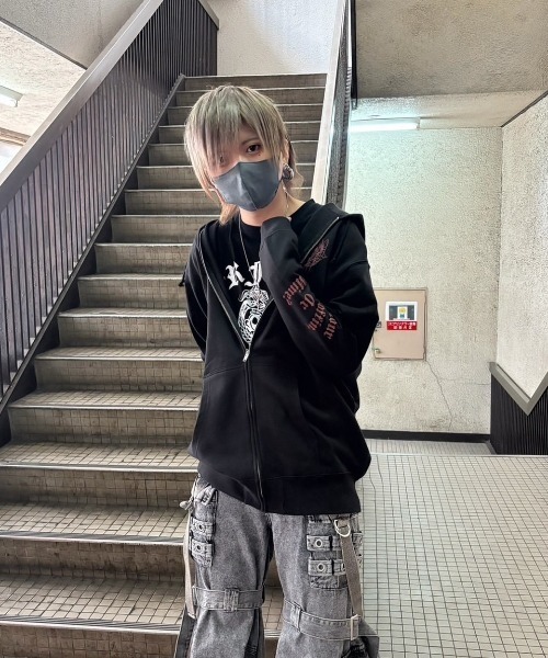 REFLEM レフレム ホログラムプリント ZIPパーカー ジップアップパーカー セール】『REFLEM/レフレム』ホログラムプリントZIPパーカー/ジップ