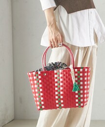 【SHIPS別注】UHURU:巾着付き バスケット バッグ S