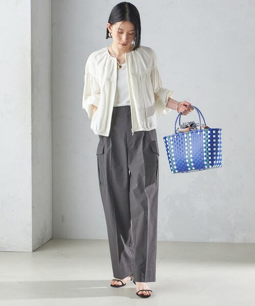 SHIPS(シップス)の「【SHIPS別注】UHURU:巾着付き バスケット バッグ S(トートバッグ・レディース・レッド/ブルー・ONE SIZE)」の12枚目の写真