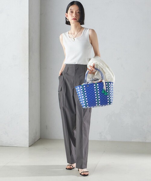 SHIPS(シップス)の「【SHIPS別注】UHURU:巾着付き バスケット バッグ S(トートバッグ・レディース・レッド/ブルー・ONE SIZE)」の14枚目の写真