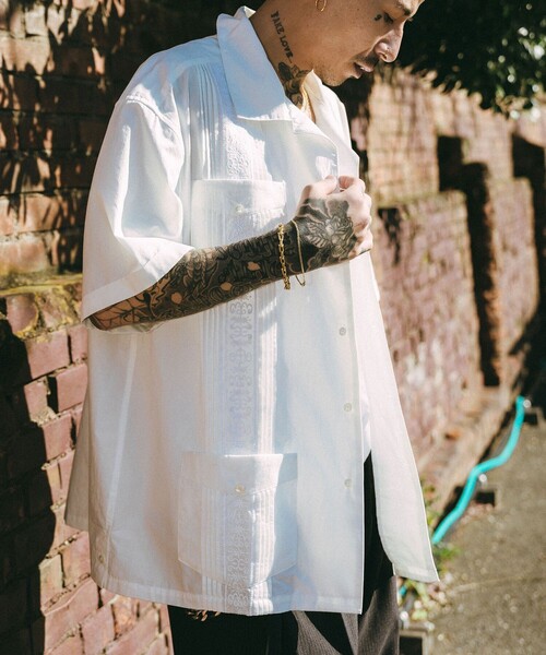 Subciety(サブサエティ)の「Cuba shirt(シャツ/ブラウス・メンズ・ブラック/ホワイト・X-LARGE/LARGE/MEDIUM/SMALL)」の21枚目の写真