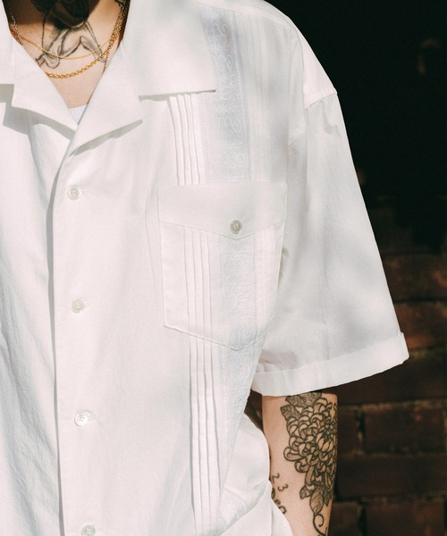 Subciety(サブサエティ)の「Cuba shirt(シャツ/ブラウス・メンズ・ブラック/ホワイト・X-LARGE/LARGE/MEDIUM/SMALL)」の16枚目の写真