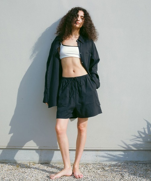 ETRE'TOKYOエトレトウキョウ　ダブルガーゼショートパンツ ダブルガーゼショートパンツ(S WHITE): 水着 │ ETRE TOKYO