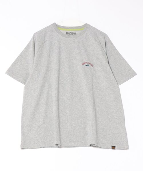 KRIFF MAYER Lady's Collection（クリフメイヤーレディースコレクション）の「【汗染み防止･撥水防汚･速乾･接触冷感】ウェットプロテクトゆるT(ラビット)（Tシャツ/カットソー・レディース・カラフル/チャコール/ライトグリーン/オレンジ/オフホワイト/グレー/パープル・MEDIUM/LARGE）」の9枚目の写真