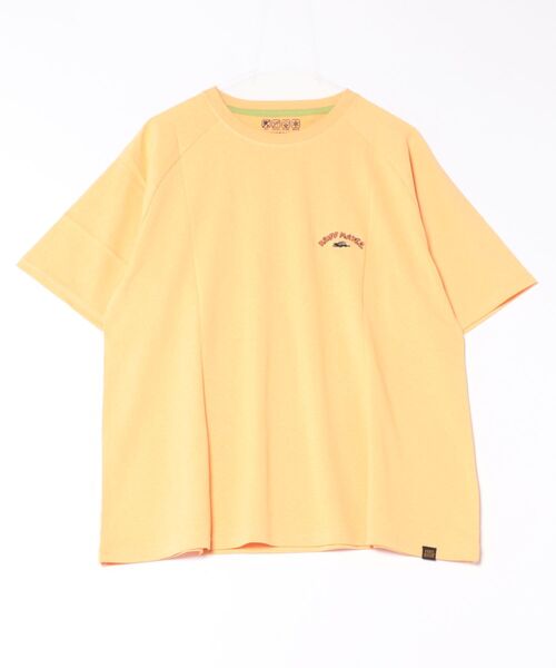 KRIFF MAYER Lady's Collection（クリフメイヤーレディースコレクション）の「【汗染み防止･撥水防汚･速乾･接触冷感】ウェットプロテクトゆるT(ラビット)（Tシャツ/カットソー・レディース・カラフル/チャコール/ライトグリーン/オレンジ/オフホワイト/グレー/パープル・MEDIUM/LARGE）」の14枚目の写真