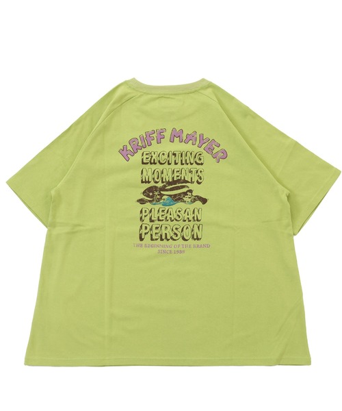 KRIFF MAYER Lady's Collection（クリフメイヤーレディースコレクション）の「【汗染み防止･撥水防汚･速乾･接触冷感】ウェットプロテクトゆるT(ラビット)（Tシャツ/カットソー・レディース・カラフル/チャコール/ライトグリーン/オレンジ/オフホワイト/グレー/パープル・MEDIUM/LARGE）」の15枚目の写真