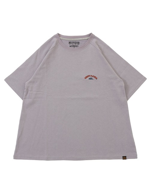 KRIFF MAYER Lady's Collection（クリフメイヤーレディースコレクション）の「【汗染み防止･撥水防汚･速乾･接触冷感】ウェットプロテクトゆるT(ラビット)（Tシャツ/カットソー・レディース・カラフル/チャコール/ライトグリーン/オレンジ/オフホワイト/グレー/パープル・MEDIUM/LARGE）」の16枚目の写真