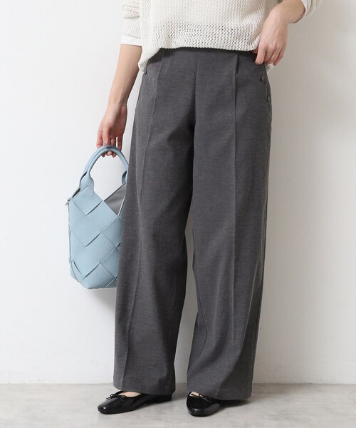 Dessin(デッサン)の「【多機能】リネンブレンドマリンパンツ(その他パンツ・レディース・ブラウン系その他/アイボリー/チャコールグレー・02/01/00/03)」の4枚目の写真