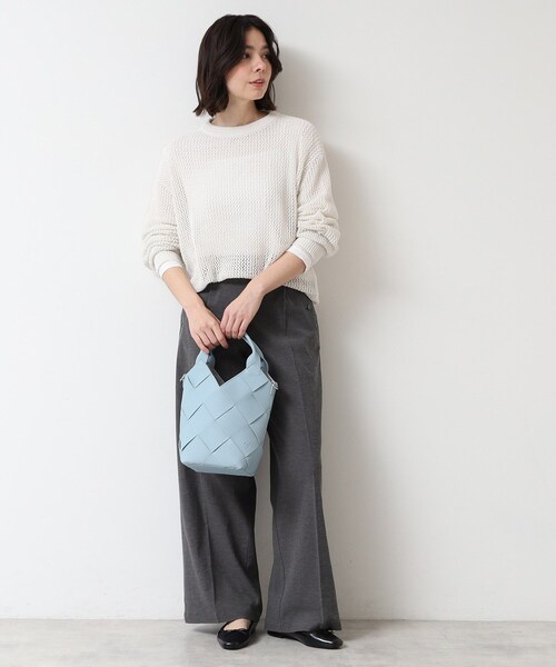 Dessin(デッサン)の「【多機能】リネンブレンドマリンパンツ(その他パンツ・レディース・ブラウン系その他/アイボリー/チャコールグレー・02/01/00/03)」の5枚目の写真