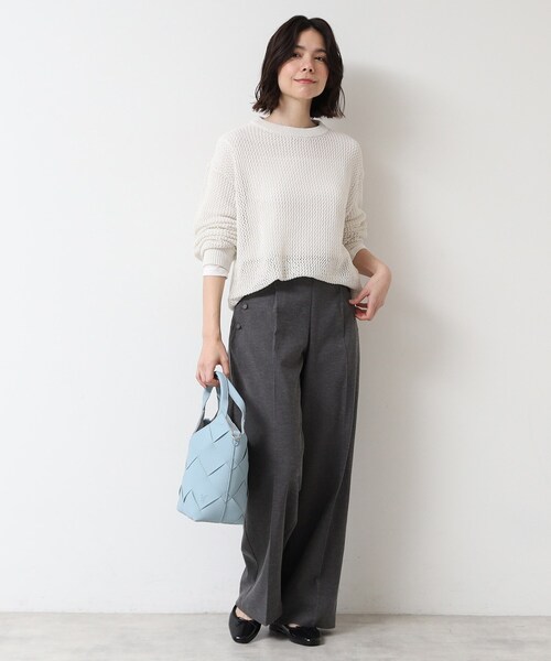 Dessin(デッサン)の「【多機能】リネンブレンドマリンパンツ(その他パンツ・レディース・ブラウン系その他/アイボリー/チャコールグレー・02/01/00/03)」の6枚目の写真