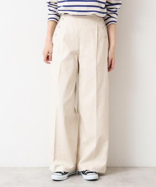 Dessin(デッサン)の「【多機能】リネンブレンドマリンパンツ(その他パンツ・レディース・ブラウン系その他/アイボリー/チャコールグレー・02/01/00/03)」の12枚目の写真