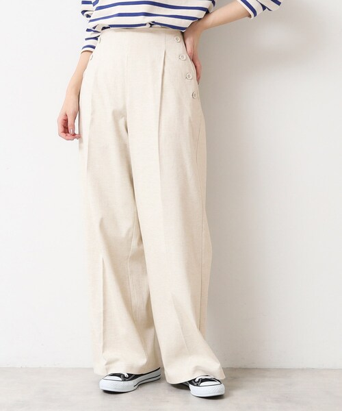 Dessin(デッサン)の「【多機能】リネンブレンドマリンパンツ(その他パンツ・レディース・ブラウン系その他/アイボリー/チャコールグレー・02/01/00/03)」の13枚目の写真
