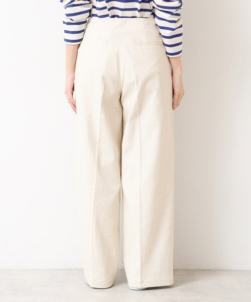 Dessin(デッサン)の「【多機能】リネンブレンドマリンパンツ(その他パンツ・レディース・ブラウン系その他/アイボリー/チャコールグレー・02/01/00/03)」の21枚目の写真