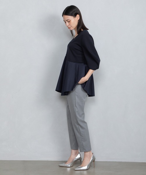 MARECHAL TERRE(マルシャルテル)の「ジョイントプルオーバー(Tシャツ/カットソー・レディース・ブラック/ホワイト/ネイビー/ライトベージュ・MEDIUM)」の21枚目の写真