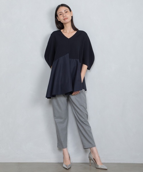 MARECHAL TERRE(マルシャルテル)の「ジョイントプルオーバー(Tシャツ/カットソー・レディース・ブラック/ホワイト/ネイビー/ライトベージュ・MEDIUM)」の22枚目の写真