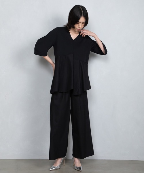 MARECHAL TERRE(マルシャルテル)の「ジョイントプルオーバー(Tシャツ/カットソー・レディース・ブラック/ホワイト/ネイビー/ライトベージュ・MEDIUM)」の12枚目の写真