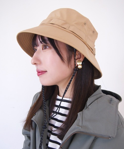 polcadot(ポルカドット)の「BEACH NYLON HAT/コード ナイロン ハット(ハット・レディース・ベージュ/ブラック/グレー・FREE)」の1枚目の写真