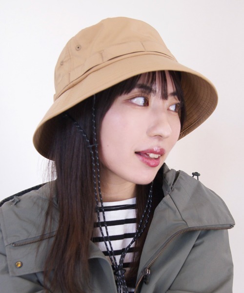 polcadot(ポルカドット)の「BEACH NYLON HAT/コード ナイロン ハット(ハット・レディース・ベージュ/ブラック/グレー・FREE)」の6枚目の写真