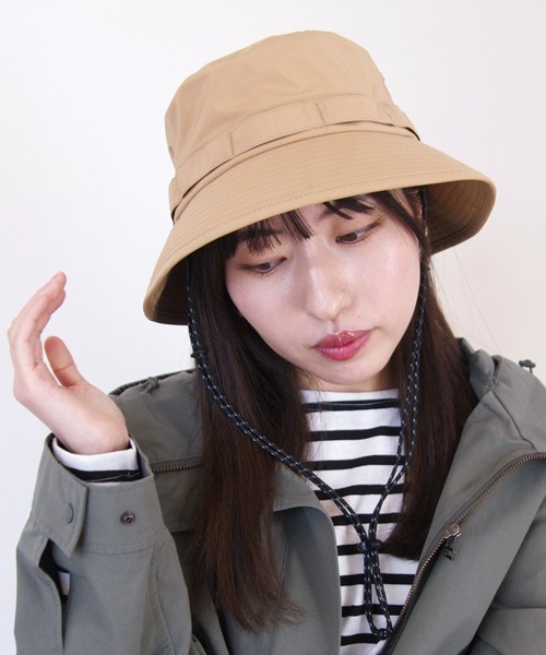 polcadot(ポルカドット)の「BEACH NYLON HAT/コード ナイロン ハット(ハット・レディース・ベージュ/ブラック/グレー・FREE)」の7枚目の写真