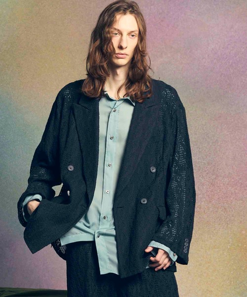 MAISON SPECIAL(メゾンスペシャル)の「《UNISEX》【LIMITED EDITION】Prime-Over Peaked Lapel Double Tailored Jacket/プライムオーバーピークトラペルダブルテーラードジャケット【MAISON SPECIAL/メゾンスペシャル】(テーラードジャケット・メンズ・グレー/ブラック/その他3/チャコールグレー/ライトグレー/ラベンダー/ダークブラック/その他2/その他1/その他4/アイボリー・2/1)」の9枚目の写真