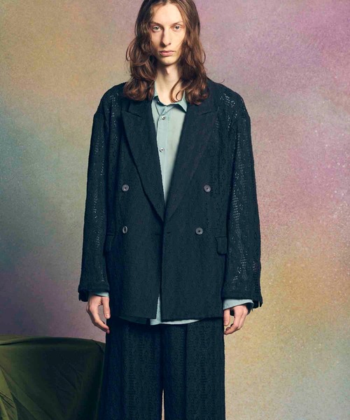 MAISON SPECIAL(メゾンスペシャル)の「《UNISEX》【LIMITED EDITION】Prime-Over Peaked Lapel Double Tailored Jacket/プライムオーバーピークトラペルダブルテーラードジャケット【MAISON SPECIAL/メゾンスペシャル】(テーラードジャケット・メンズ・グレー/ブラック/その他3/チャコールグレー/ライトグレー/ラベンダー/ダークブラック/その他2/その他1/その他4/アイボリー・2/1)」の12枚目の写真