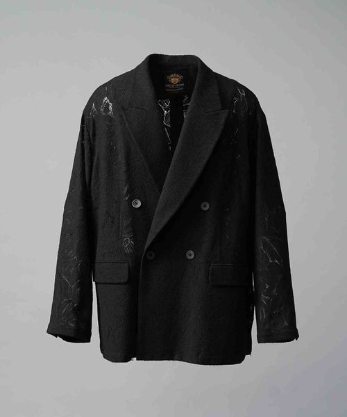 MAISON SPECIAL ダブルジャケット ブラック UNISEX》【LIMITED EDITION】Prime-Over Peaked Lapel Double