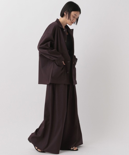 A part by(アパートバイ)の「リネンツイルタックパンツ(その他パンツ・レディース・アイボリー/ブラウン・SMALL/MEDIUM)」の14枚目の写真