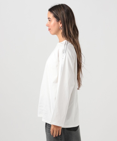 BAYFLOW（ベイフロー）の「スパンコールラインロングスリーブT（Tシャツ/カットソー・レディース・オフホワイト/ブラック・FREE）」の13枚目の写真