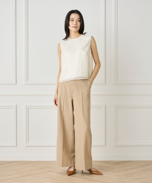 INED（イネド）の「レースブラウス【セットアップ対応】（シャツ/ブラウス・レディース・オフホワイト/ブラック・9号/11号）」の6枚目の写真