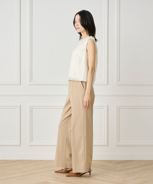 INED（イネド）の「レースブラウス【セットアップ対応】（シャツ/ブラウス・レディース・オフホワイト/ブラック・9号/11号）」の7枚目の写真