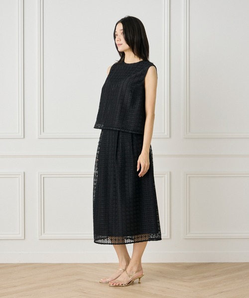 INED（イネド）の「レースブラウス【セットアップ対応】（シャツ/ブラウス・レディース・オフホワイト/ブラック・9号/11号）」の9枚目の写真