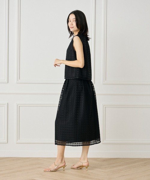 INED（イネド）の「レースブラウス【セットアップ対応】（シャツ/ブラウス・レディース・オフホワイト/ブラック・9号/11号）」の10枚目の写真