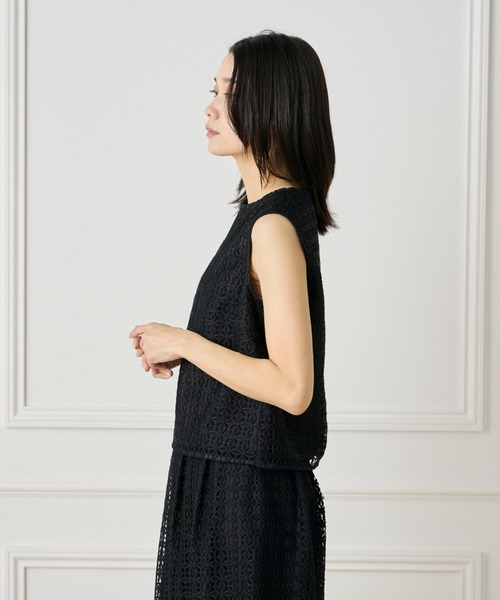 INED（イネド）の「レースブラウス【セットアップ対応】（シャツ/ブラウス・レディース・オフホワイト/ブラック・9号/11号）」の11枚目の写真