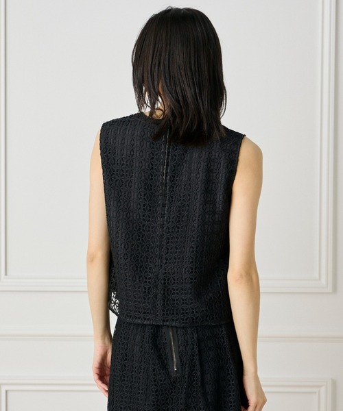 INED（イネド）の「レースブラウス【セットアップ対応】（シャツ/ブラウス・レディース・オフホワイト/ブラック・9号/11号）」の12枚目の写真