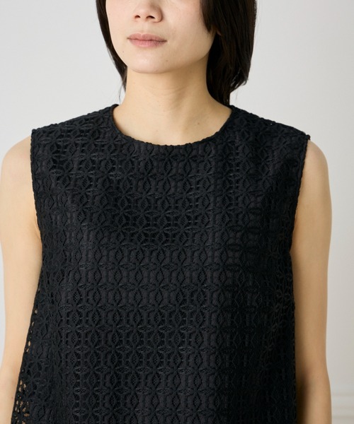 INED（イネド）の「レースブラウス【セットアップ対応】（シャツ/ブラウス・レディース・オフホワイト/ブラック・9号/11号）」の13枚目の写真