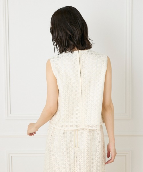 INED（イネド）の「レースブラウス【セットアップ対応】（シャツ/ブラウス・レディース・オフホワイト/ブラック・9号/11号）」の19枚目の写真