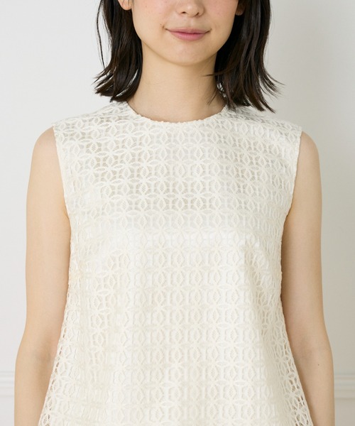 INED（イネド）の「レースブラウス【セットアップ対応】（シャツ/ブラウス・レディース・オフホワイト/ブラック・9号/11号）」の20枚目の写真