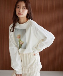 mysty woman | 【花盛友里さんコラボ】コラボフォトプリントロンＴ 327599(Tシャツ/カットソー)